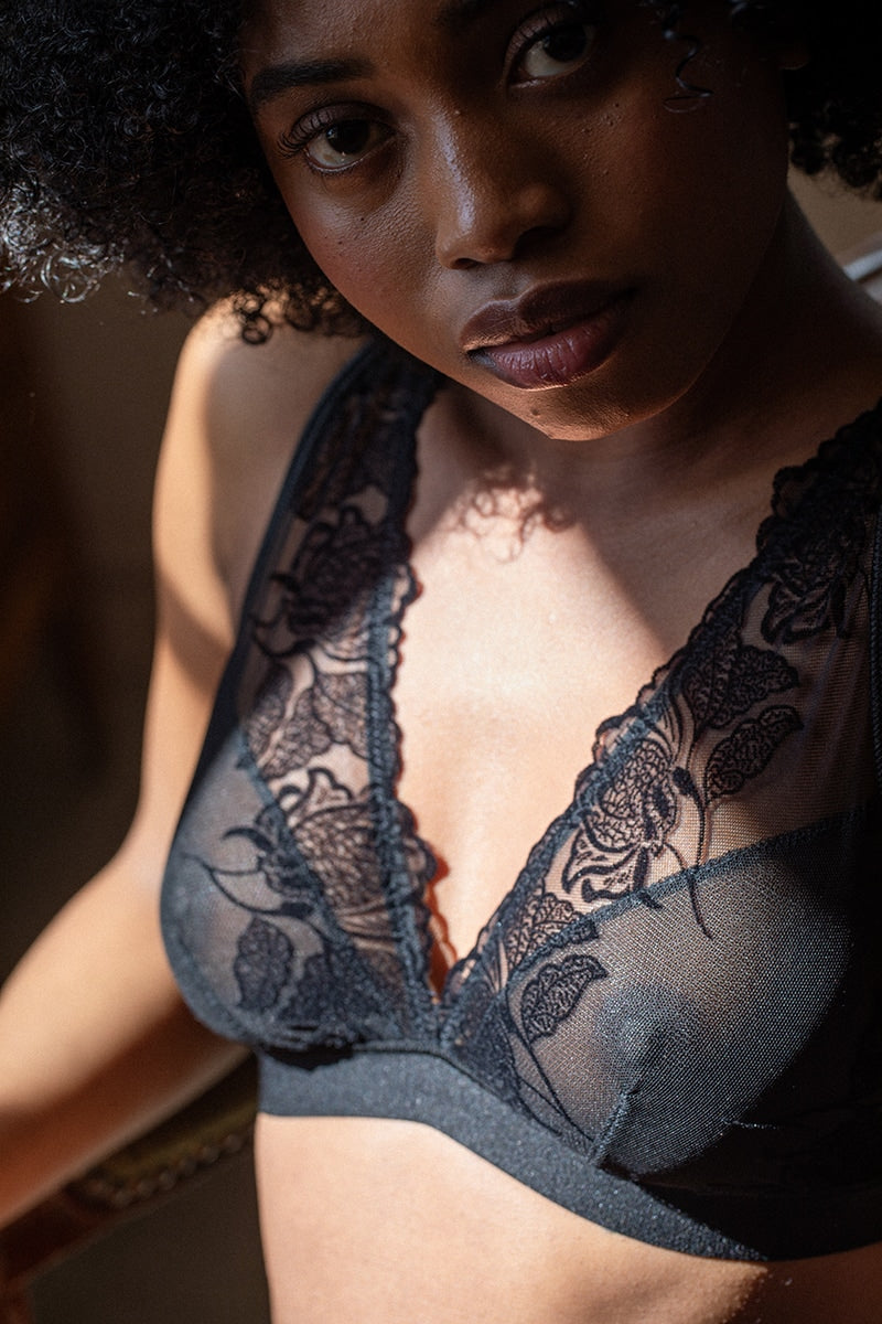 Soutien-gorge foulard Neva noir