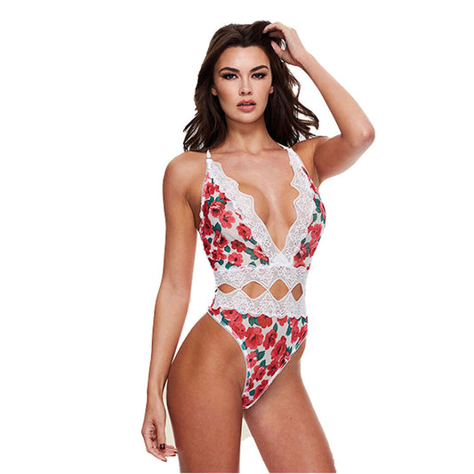 Leotard Baci Lingerie Floral & Lace