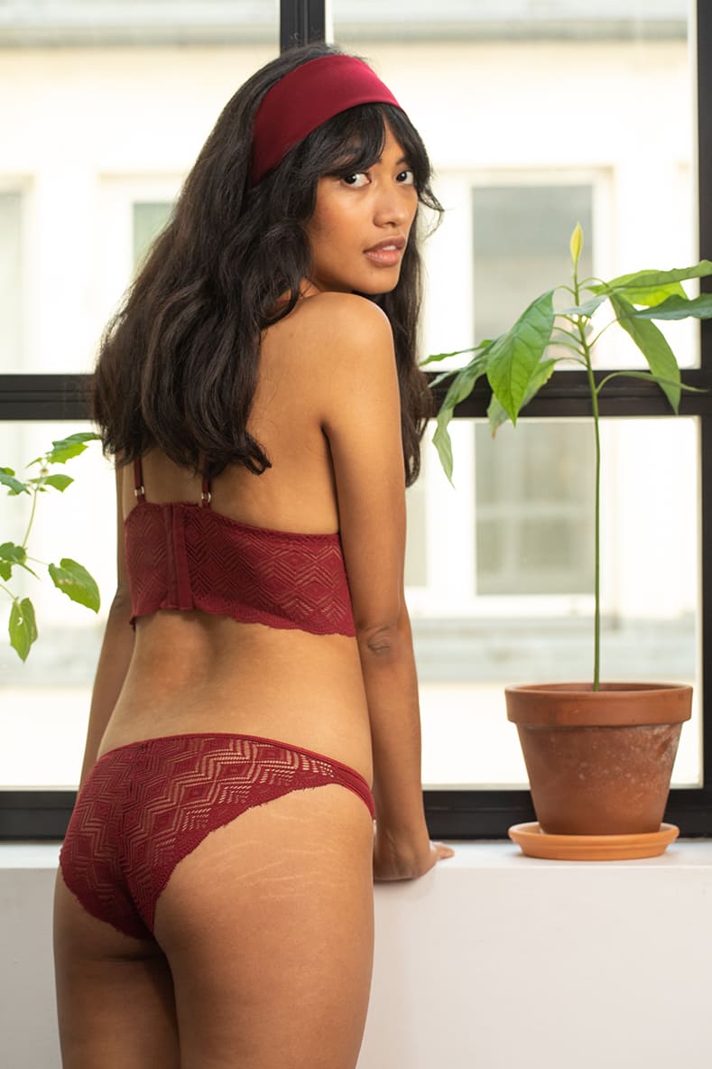 Bustier Dawa grenat