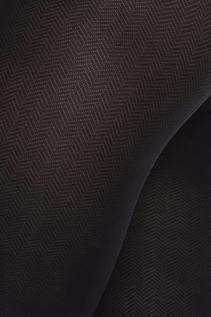 Collant à chevrons 40 deniers